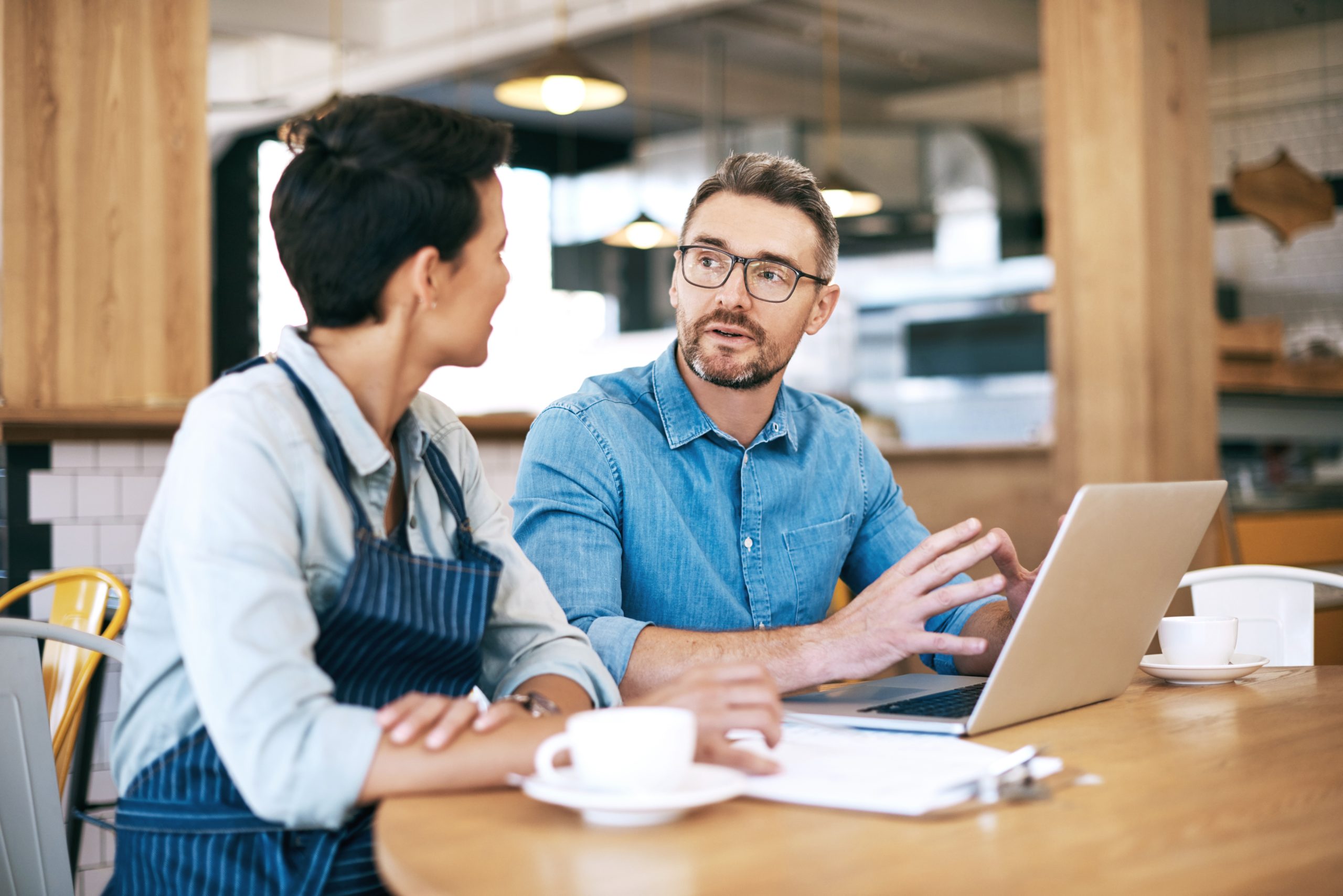 Chamber mentor with a client